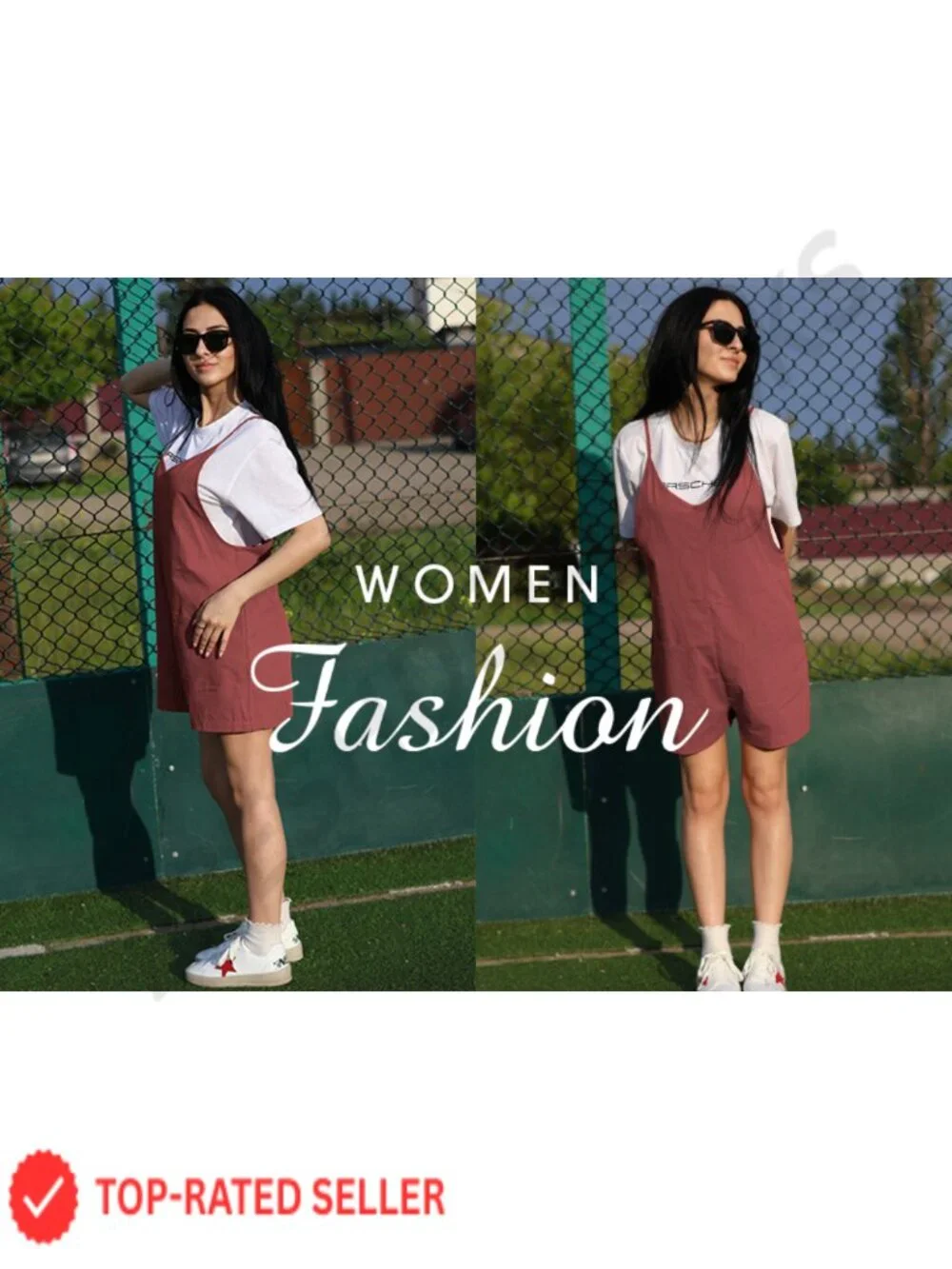 Womens Sleeveless Striped Romper Jumpsuit Cotton Blend Casual Summer with